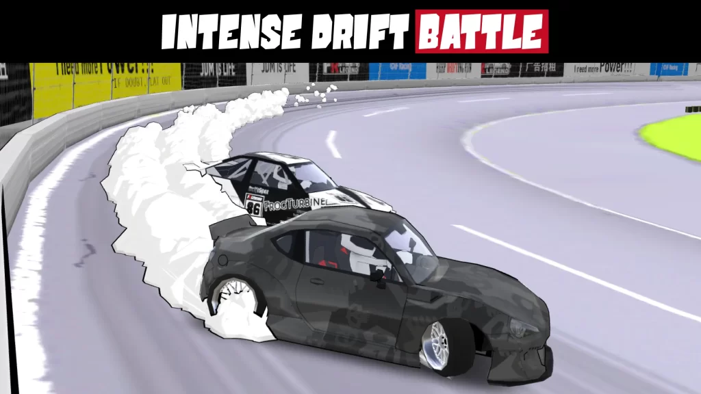 Intense drift battles in FR Legends Mod APK Latest Version