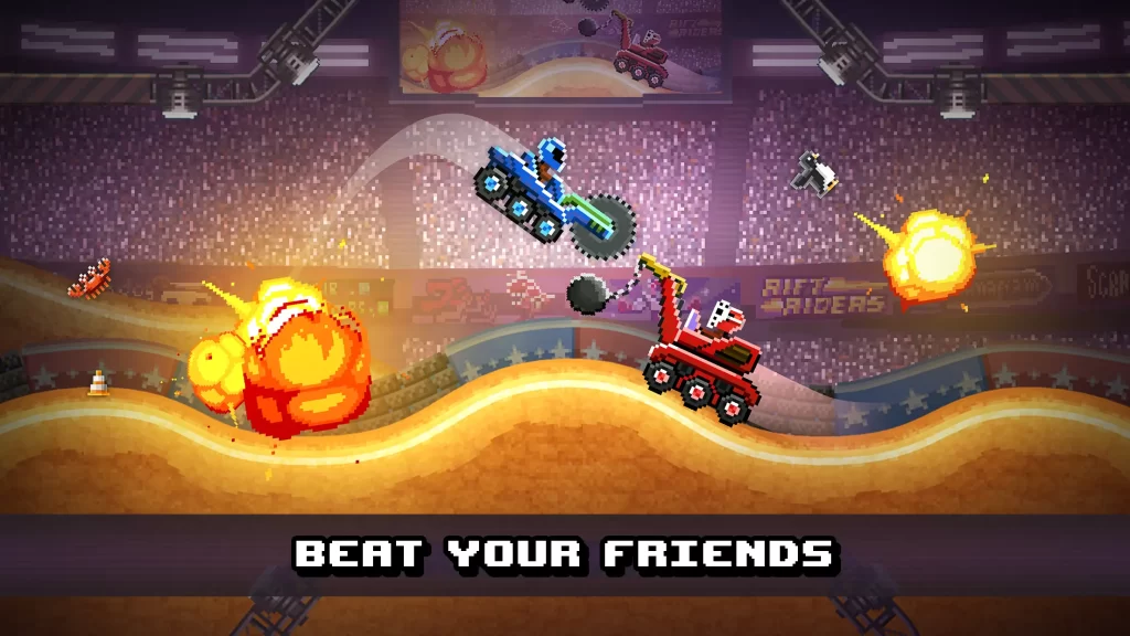 beat your friends in Drive Ahead! MOD APK Menu