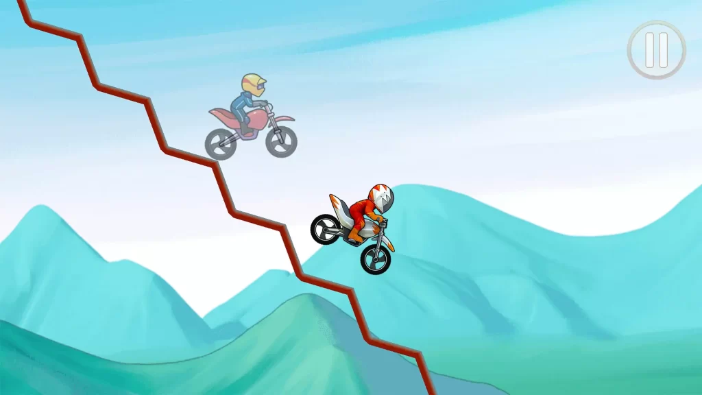 Interesting graphics in bike race mod apk