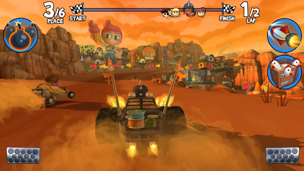 unlimited weapons in Beach Buggy Racing 2 MOD APK