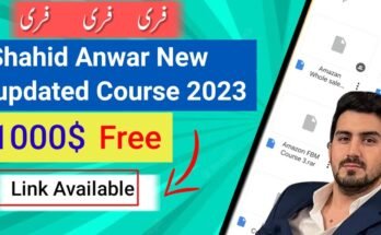 How To Get Shahid Anwar amazon course free 2023