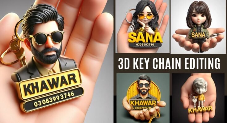 How to Create 3D Ai Key Chain for Boys Girls Bing Image Creator Tutorial Free