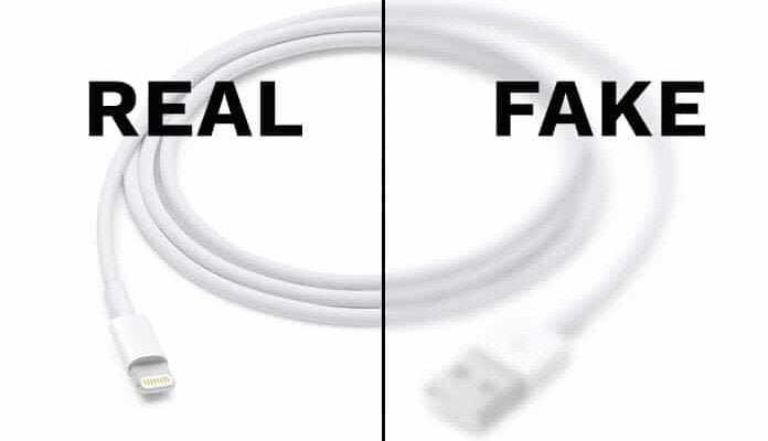how do check mobile charger cable is fake or original